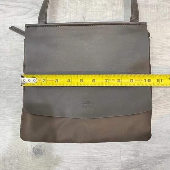 Roots 73 Nylon and Leather Taupe Colored Crossbody Bag with Adjustable Strap - Picture 16 of 16